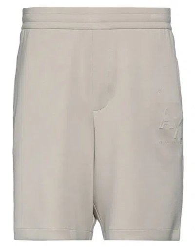Armani Exchange Man Shorts & Bermuda Shorts Light Grey Size Xl Modal, Polyester, Elastane In Gray