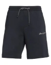 Armani Exchange Logo-embroidered Drawstring Track Shorts In Blue