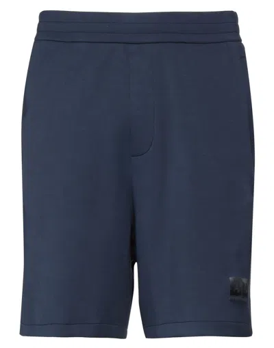 Armani Exchange Man Shorts & Bermuda Shorts Midnight Blue Size Xl Modal, Polyester, Elastane