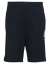 Armani Exchange Man Shorts & Bermuda Shorts Midnight Blue Size Xs Cotton In Blue