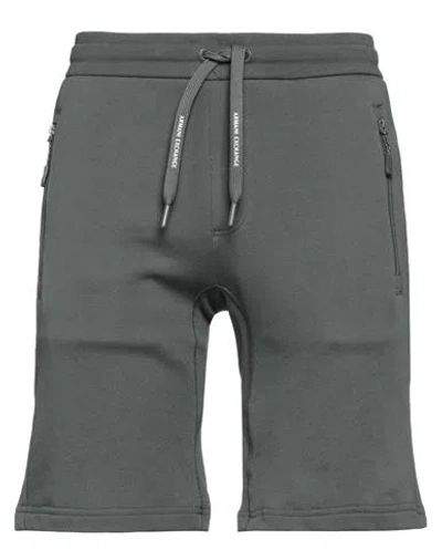 Armani Exchange Man Shorts & Bermuda Shorts Military Green Size S Cotton, Elastane