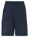 Armani Exchange Man Shorts & Bermuda Shorts Navy Size L Modal, Polyester, Elastane In Navy Blue