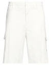 Armani Exchange Man Shorts & Bermuda Shorts Off White Size 32 Cotton, Elastane In Off White
