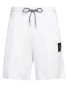 Armani Exchange Man Shorts & Bermuda Shorts White Size L Cotton