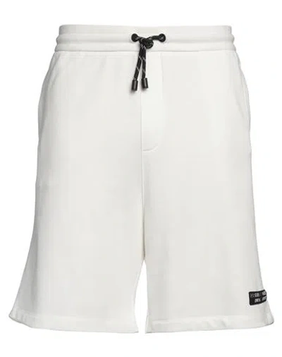 ARMANI EXCHANGE ARMANI EXCHANGE MAN SHORTS & BERMUDA SHORTS WHITE SIZE L COTTON, POLYESTER