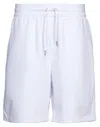 Armani Exchange Man Shorts & Bermuda Shorts White Size S Polyester, Elastane In White
