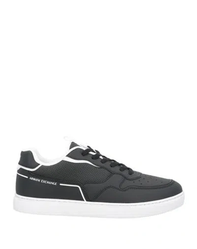 Armani Exchange Man Sneakers Black Size 12.5 Polyester