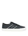 Armani Exchange Logo-print Lace-up Sneakers In Black