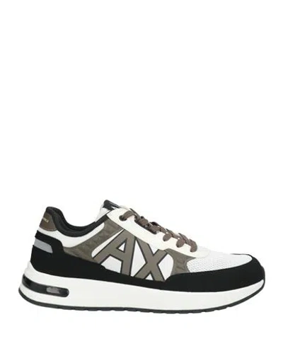 Armani Exchange Man Sneakers Black Size 8 Polyurethane
