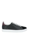 Armani Exchange Man Sneakers Black Size 9 Cow Leather In Black