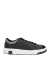 Armani Exchange Man Sneakers Black Size 9 Polyester, Polyurethane