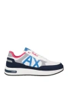 Armani Exchange Man Sneakers Bright Blue Size 10 Polyester, Polyurethane