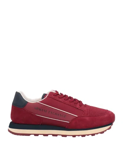 Armani Exchange Sneakers In Red