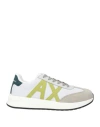 Armani Exchange Man Sneakers Grey Size 9 Polyester, Polyurethane, Cow Leather