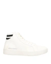 Armani Exchange Man Sneakers Ivory Size 8 Polyester, Polyurethane In White
