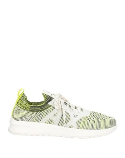 Armani Exchange Man Sneakers Light Green Size 8.5 Polyester
