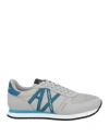 Armani Exchange Man Sneakers Light Grey Size 9 Polyamide, Elastane, Polyurethane, Polyester In Grey