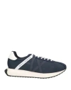 Armani Exchange Man Sneakers Midnight Blue Size 11 Polyamide, Elastane, Polyurethane, Polyester