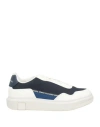 Armani Exchange Man Sneakers Midnight Blue Size 7 Polyester, Polyurethane, Elastane