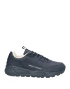 Armani Exchange Man Sneakers Midnight Blue Size 9 Polyester, Polyurethane