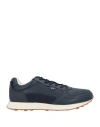 Armani Exchange Man Sneakers Navy Size 12 Polyester, Polyurethane, Elastane In Blue