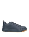 Armani Exchange Man Sneakers Navy Size 7 Polyester, Polyurethane In Blue