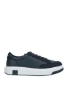 Armani Exchange Man Sneakers Navy Size 9 Polyester, Polyurethane, Polyamide, Elastane In Multi