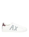 Armani Exchange Man Sneakers Off White Size 10 Leather In Off White