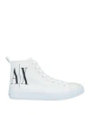 Armani Exchange Man Sneakers Off White Size 12 Textile Fibers In Off White