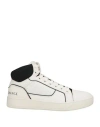Armani Exchange Man Sneakers White Size 8.5 Polyester, Polyurethane Coated, Polyamide In White