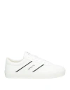 Armani Exchange Logo Trainers White In White