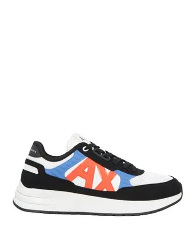 Armani Exchange Man Sneakers White Size 8.5 Textile Fibers