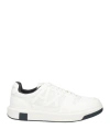 Armani Exchange Man Sneakers White Size 9 Polyester, Polyurethane, Polyamide In White