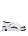 Armani Exchange Man Sneakers White Size 9 Polyurethane, Polyester