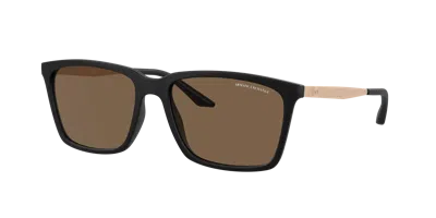 Armani Exchange Man Sunglass Ax4138s In Brown