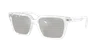 Armani Exchange Man Sunglass Ax4147s In Light Grey Flash Silver