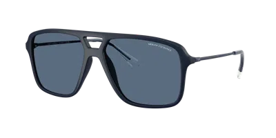 Armani Exchange Man Sunglasses Ax4150su In Dark Blue