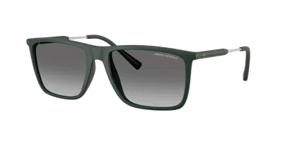 Armani Exchange Man Sunglass Ax4160s In Gradient Grey
