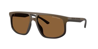 Armani Exchange Man Sunglass Ax4161su In Brown