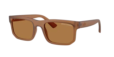 Armani Exchange Man Sunglass Ax4165s In Brown