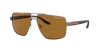 Armani Exchange Man Sunglasses Ax2037s In Polar Brown