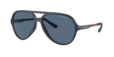 Armani Exchange Mann Sunglass Ax4133s In Dark Blue