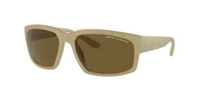 Armani Exchange Man Sunglass Ax4142su In Dark Brown