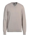 Armani Exchange Man Sweater Beige Size S Cotton, Cashmere, Polyamide, Elastane In Beige
