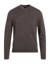 Armani Exchange Man Sweater Brown Size M Cotton, Acrylic, Virgin Wool