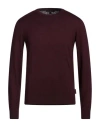 Armani Exchange Man Sweater Burgundy Size M Cotton, Cashmere, Polyamide, Elastane In Red
