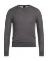 Armani Exchange Man Sweater Charcoal Size Xs Virgin Wool, Wool, Polyamide, Elastane In Gray