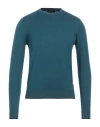Armani Exchange Man Sweater Deep Jade Size S Cotton, Cashmere, Polyamide, Elastane In Green
