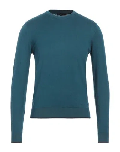Armani Exchange Man Sweater Deep Jade Size S Cotton, Cashmere, Polyamide, Elastane In Green