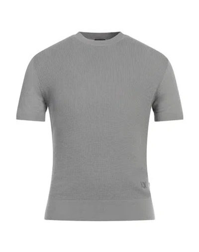Armani Exchange Man Sweater Grey Size Xs Cotton In Gray